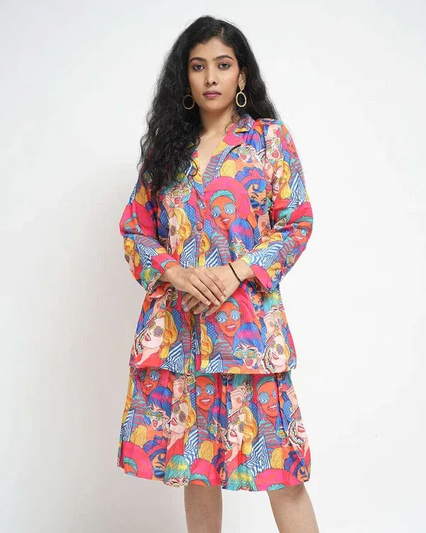 Imported Fabric co-ord set 052