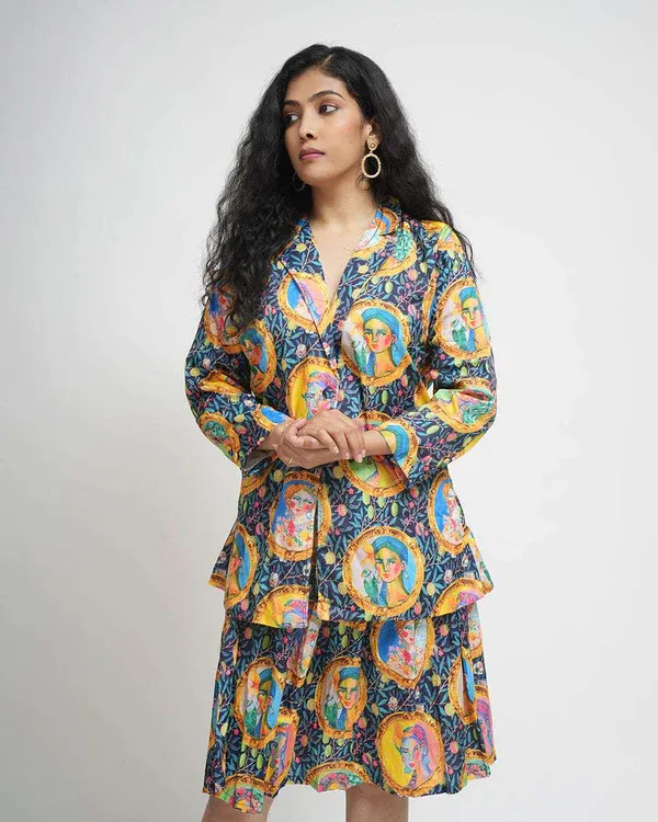 Imported Fabric co-ord set 053
