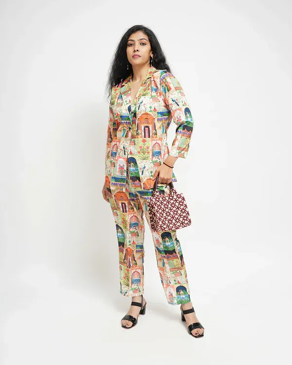 Imported Fabric co-ord set 054