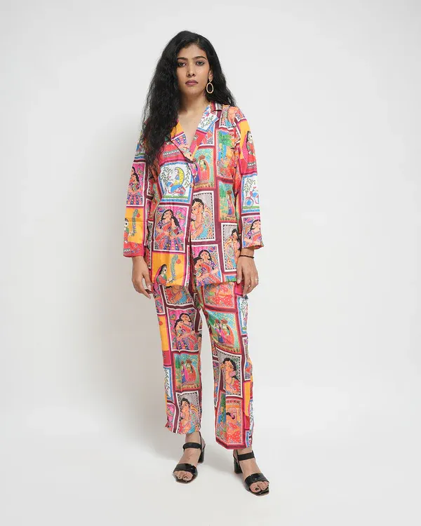 Imported Fabric co-ord set 056