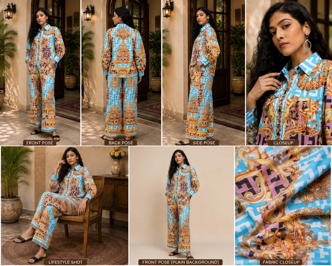 Imported Fabric co-ord set 062, view 6