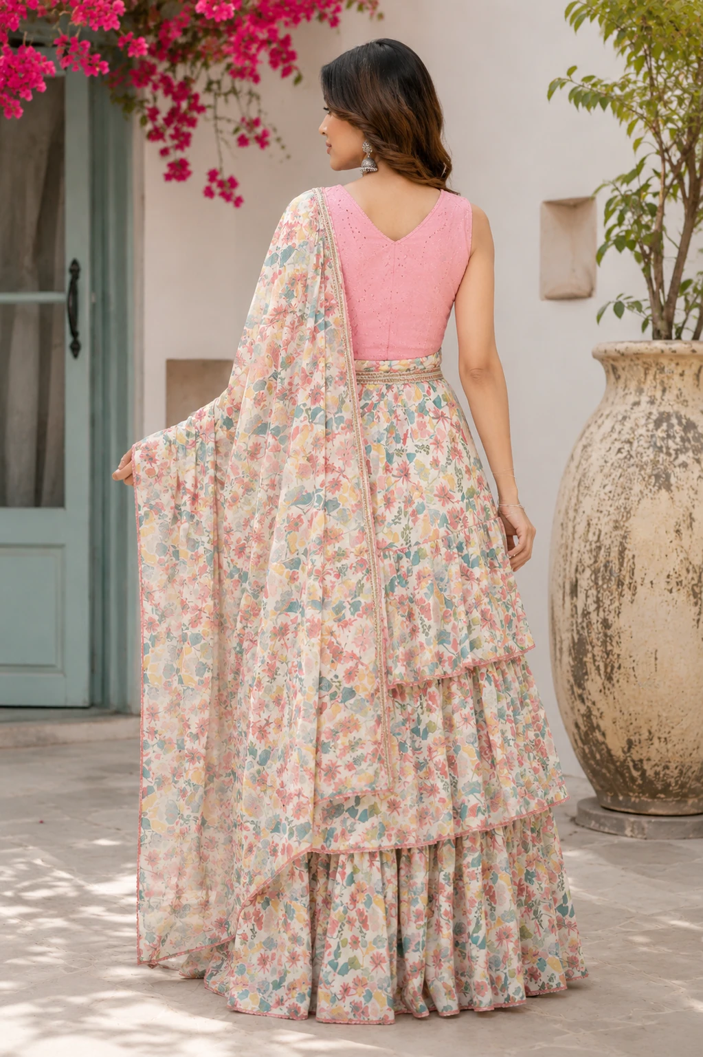 Georgette ready-to-wear set 1078, view 4