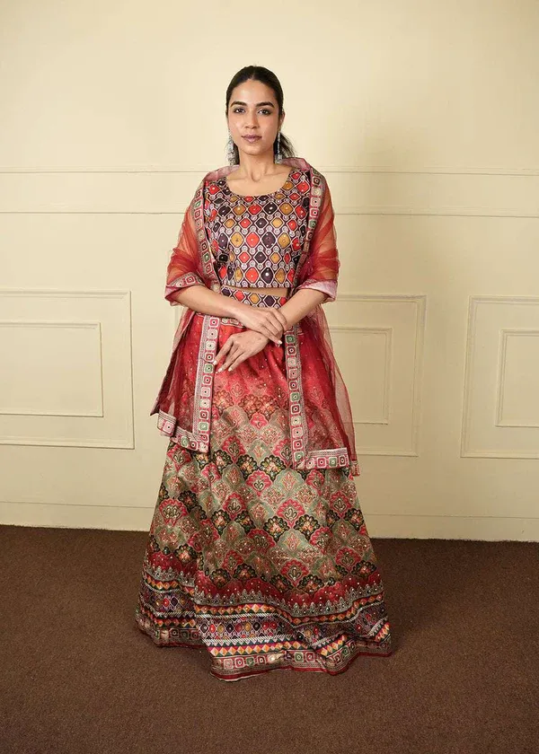 Cotton Silk with CANCAN ready-to-wear set 121, view 2