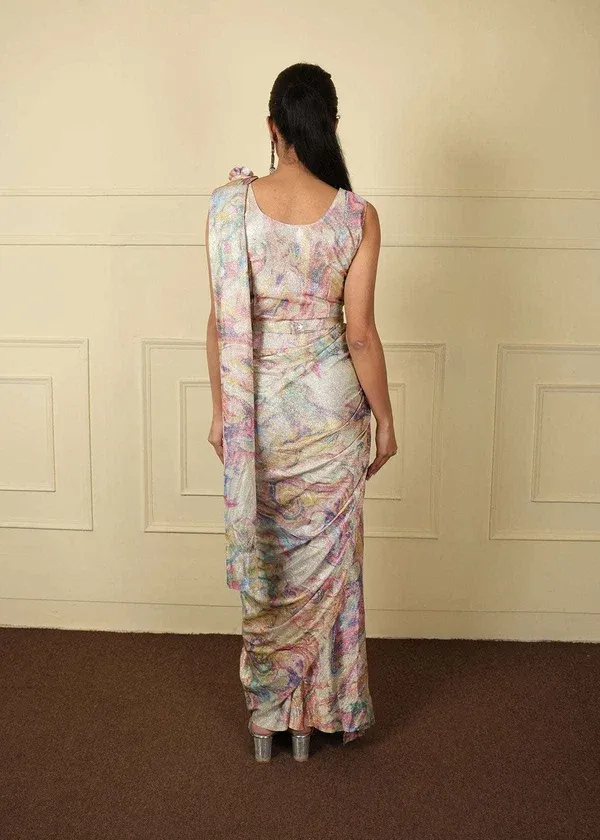 Shimmer Lycra ready-to-wear set 124, view 2