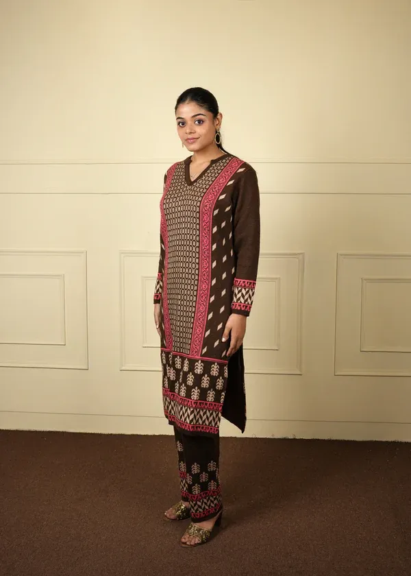 Knitting Daffodil Woven winter set 126
