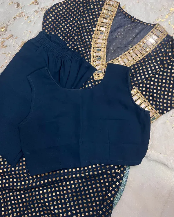 Georgette Fabric designer set 1302