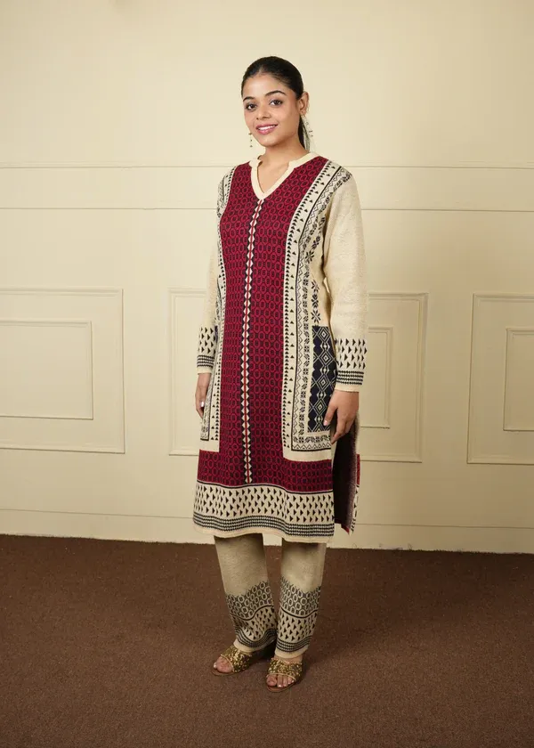 Knitting Daffodil Woven winter set 131