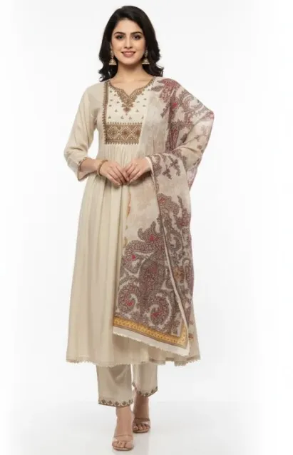 Mul Chanderi suit set 1360