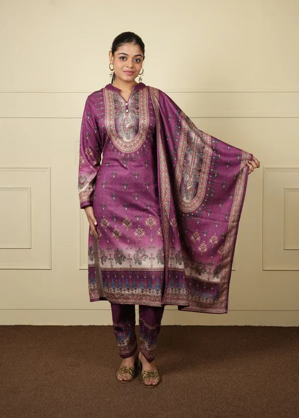 Paschmina Georgette winter set 156