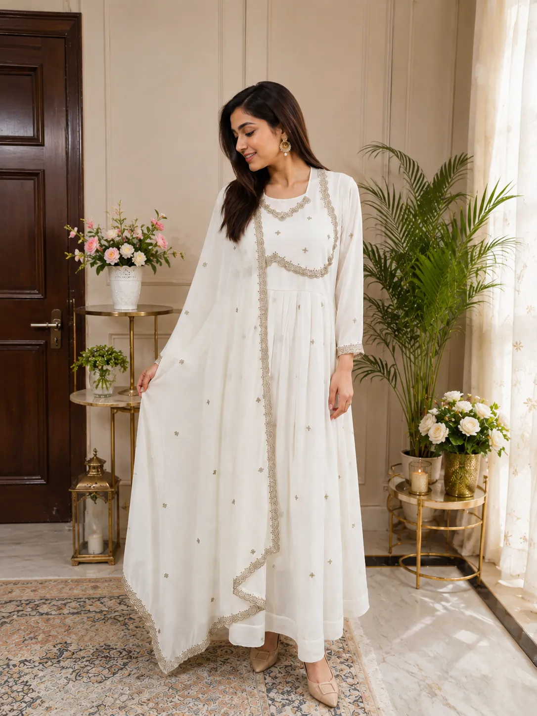 Faux Georgette suit set 1830