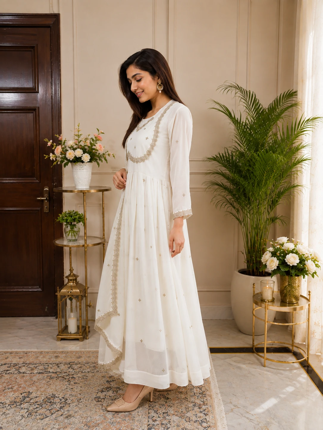 Faux Georgette suit set 1830, view 3