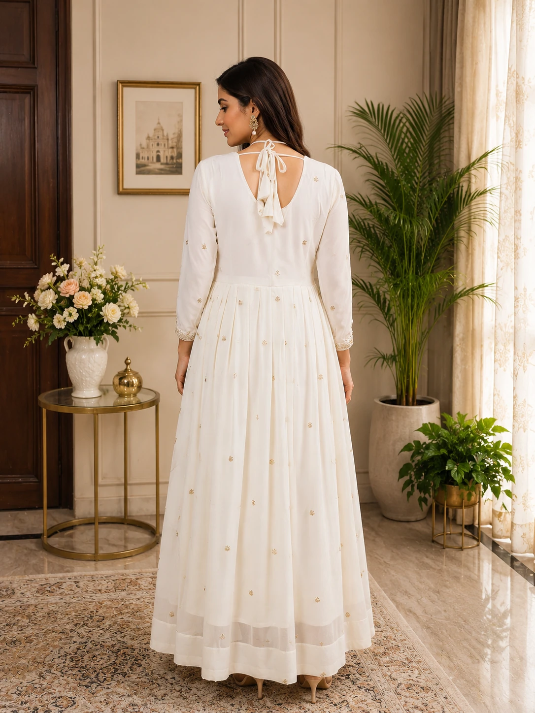 Faux Georgette suit set 1830, view 4