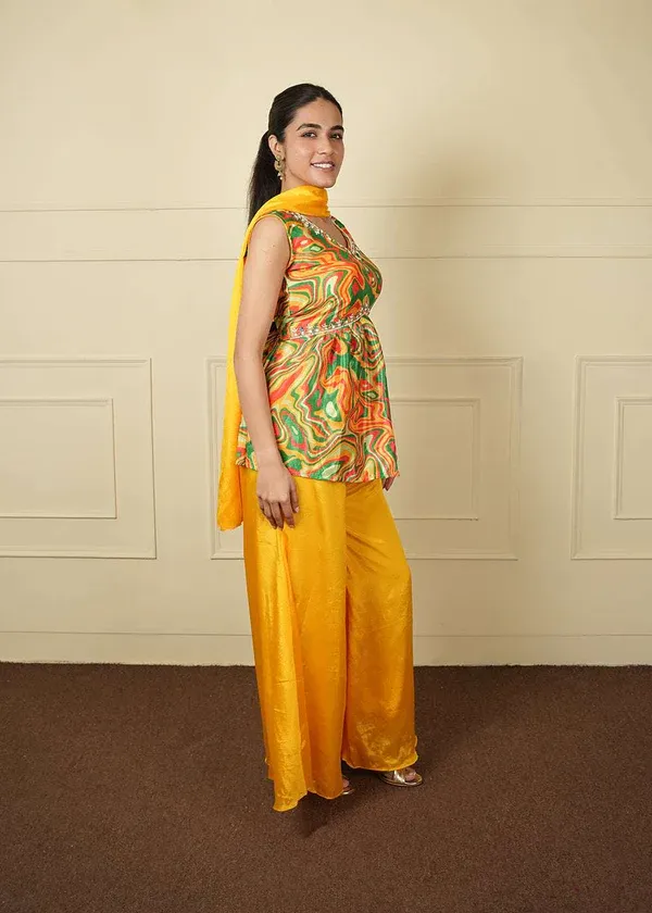 Roman Silk suit set 259
