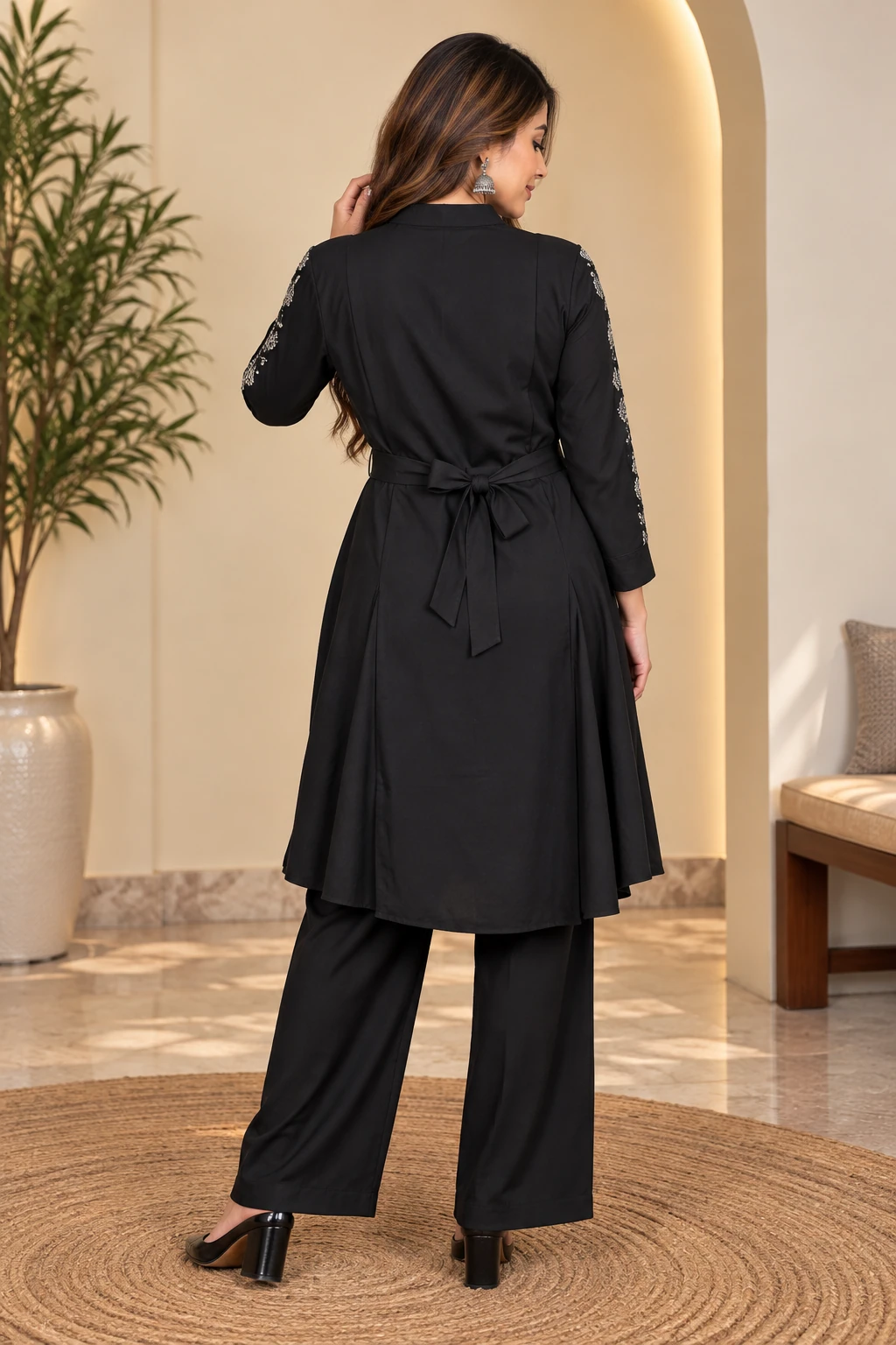 Satin co-ord set 369, view 4