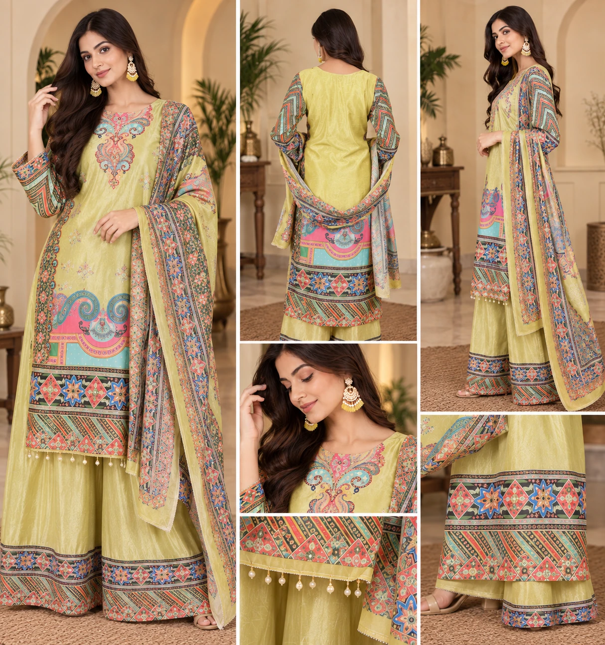 Crepe suit set 471, view 5