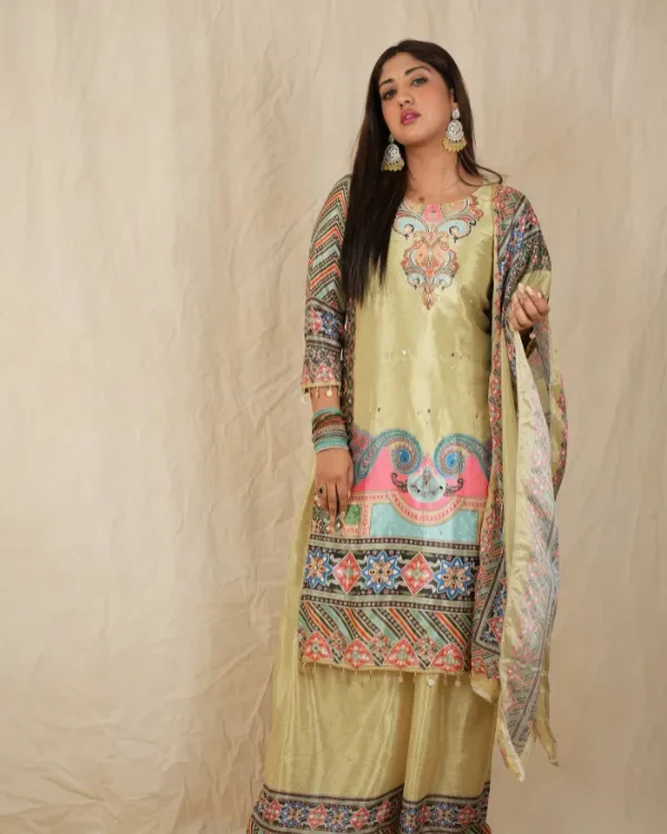 Crepe suit set 471, view 6