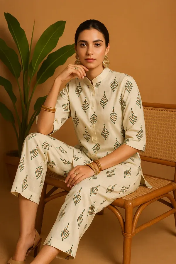 Cotton Blend co-ord set 519