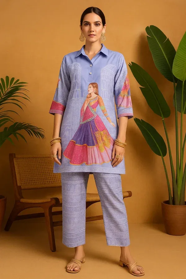 Poly Cotton co-ord set 746
