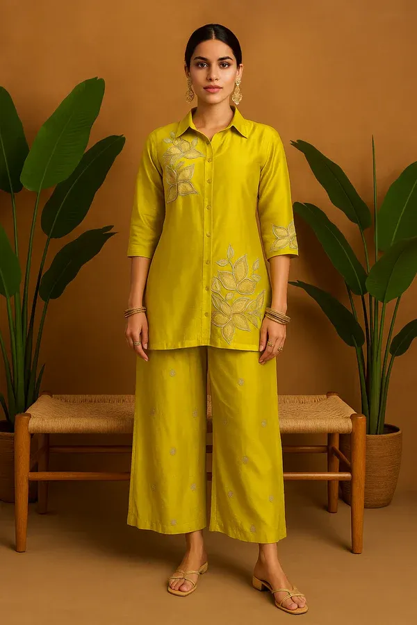 Silk Blended co-ord set 778