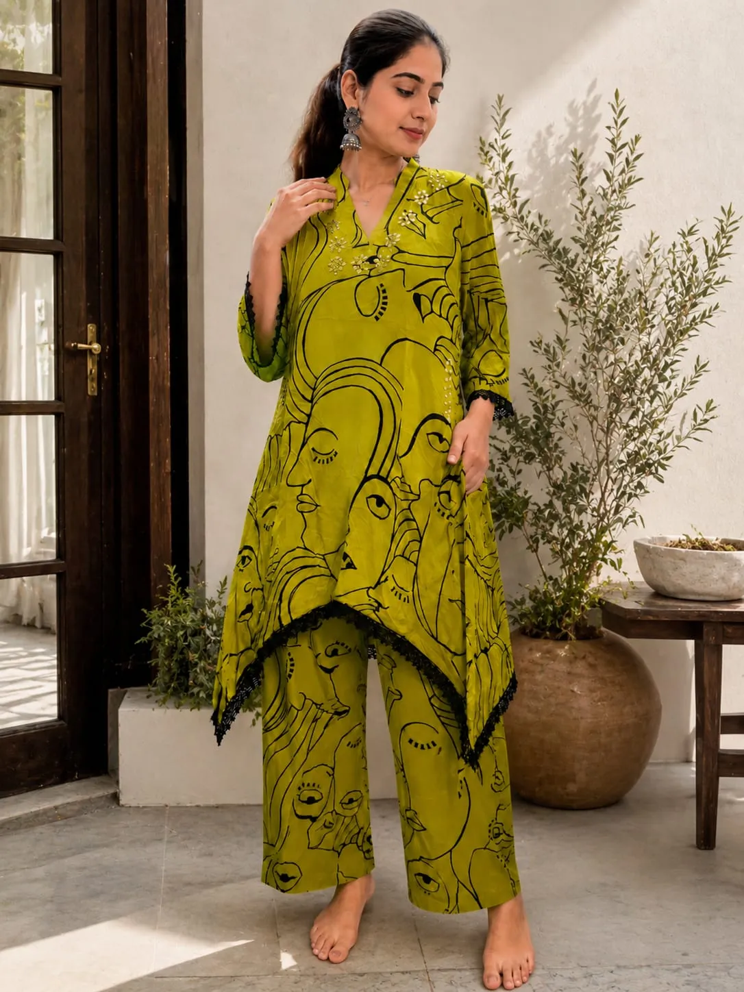 Rayon co-ord set 845