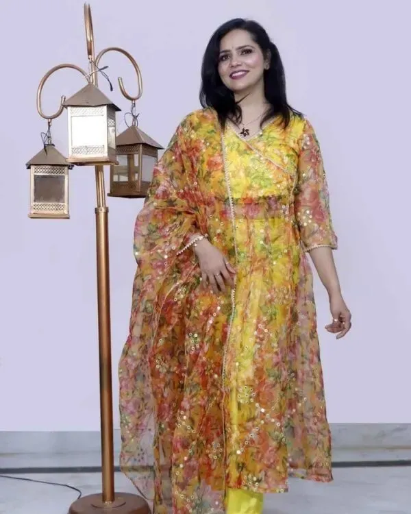 Organza Fabric suit set 905