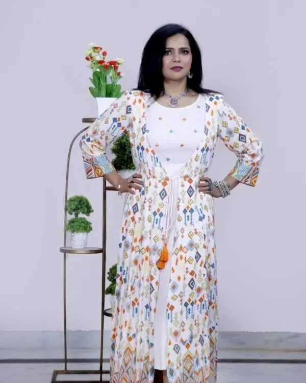 Rayon maxi gown 978